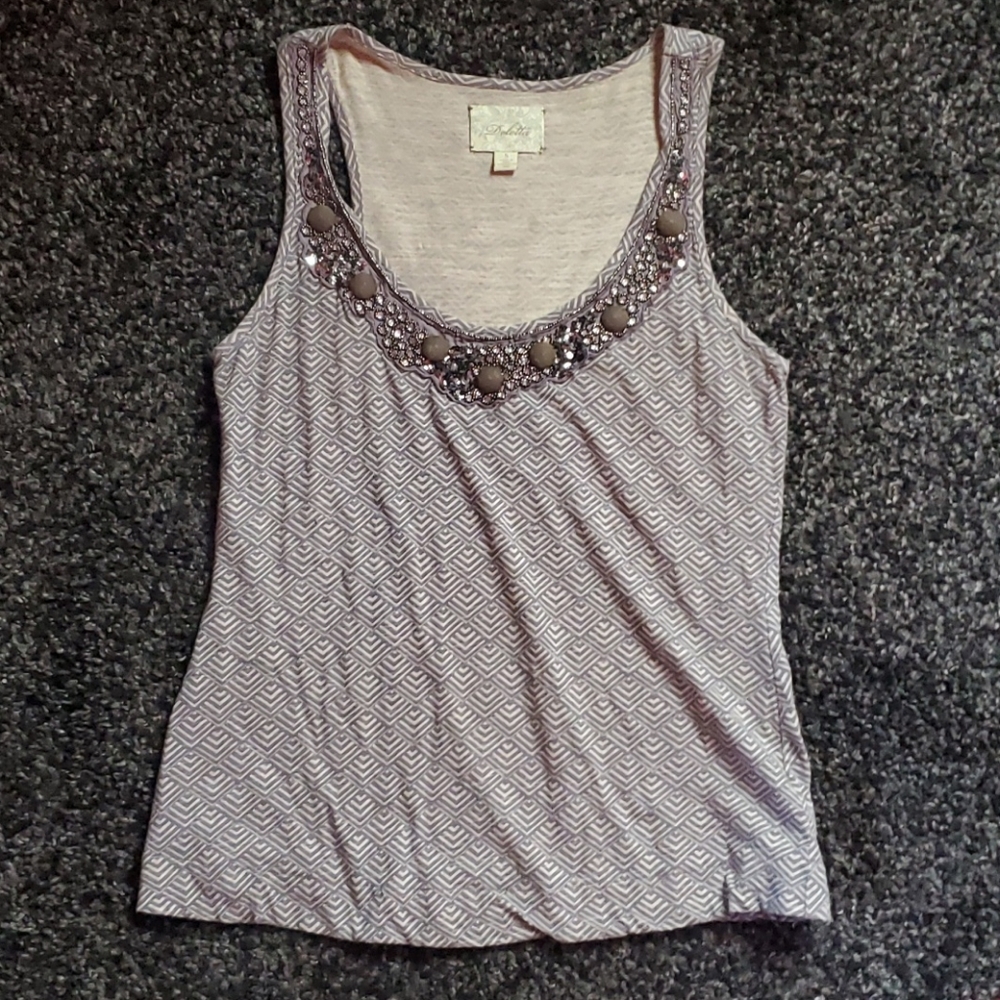 Anthropologie Bead Tank